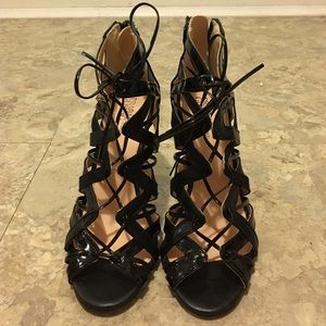 Prabal Gurung for Target Black Lace Up Heels