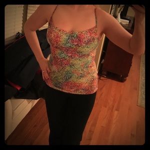 BCBG Multicolor nice tank with shelf bra