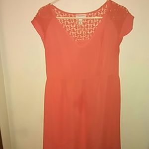 Coral Maternity Dress