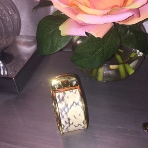 Stella & dot snakeskin cuff bangle