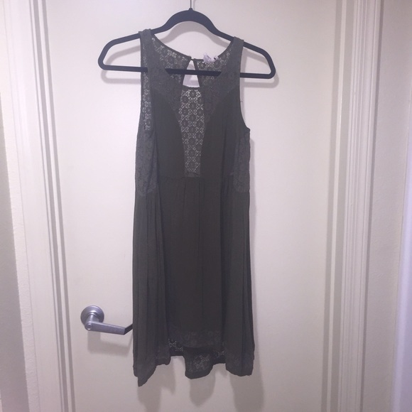 Olive Anthropologie Dress