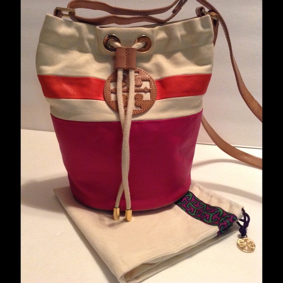 Tory Burch Small Drawstring Bucket Crossbody Bag