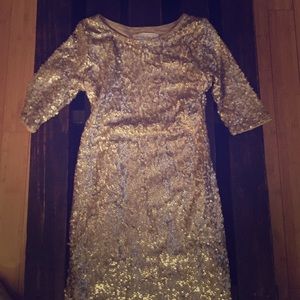 Gold sequin dress, never been worn!
