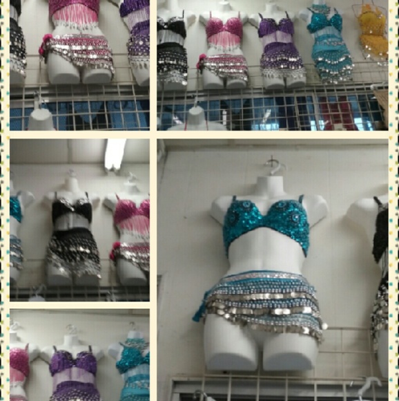Belly dance top plus bottom