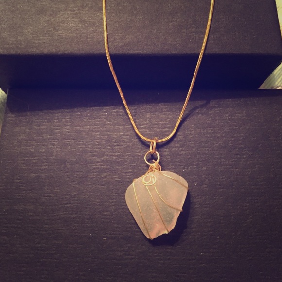 Sea glass necklace