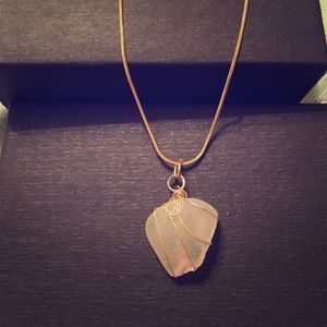 Sea glass necklace