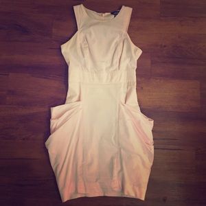 baby pink bebe dress