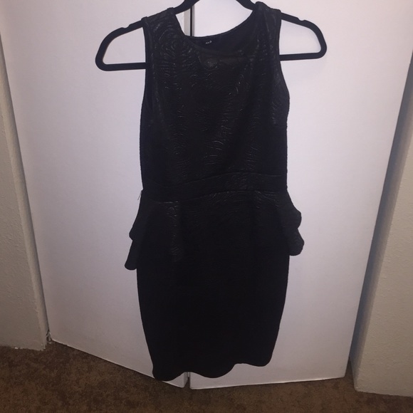 Ruffle peplum dress