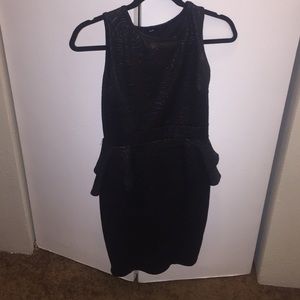 Ruffle peplum dress