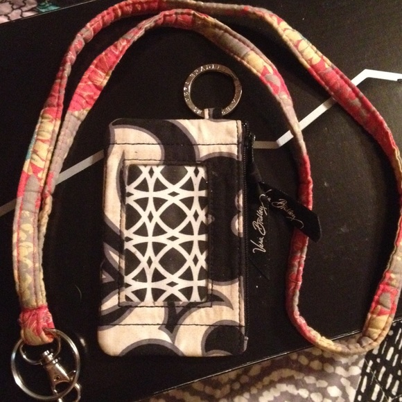 lanyard and Vera Bradley ID holder
