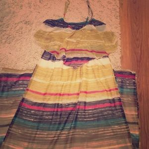 Muti color maxi dress