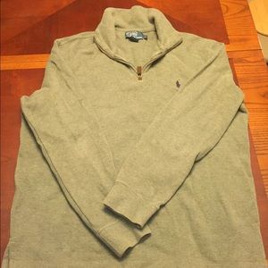 Men's Ralph Lauren Half Zip Sweater-Green