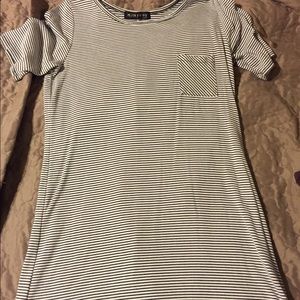 Stripped T-Shirt Dress