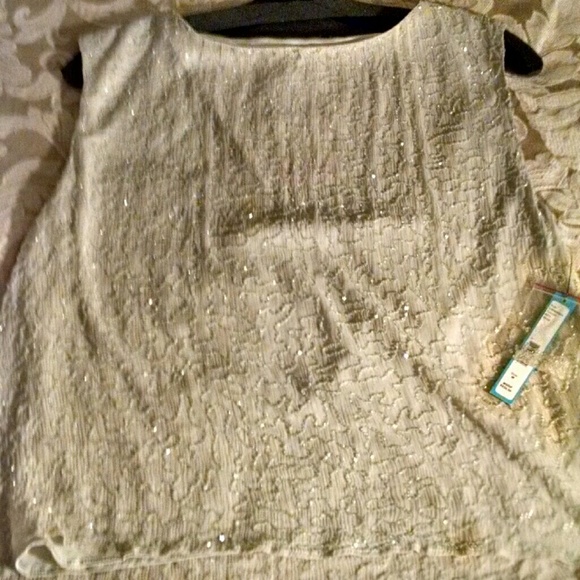 Alice + Olivia snow sequins crop top