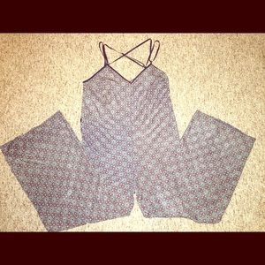 Criss-cross back jumpsuit