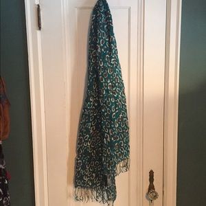 Leopard print scarf