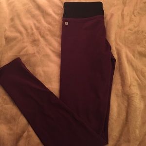 Plum workout leggings
