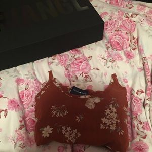 🎀TRADED🎀 Red Floral Belle Slip