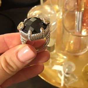 Genuine onyx ring