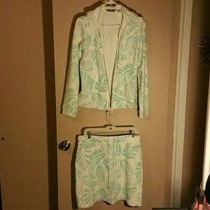TOMMY BAHAMA hooded zip jacket and skirt combo