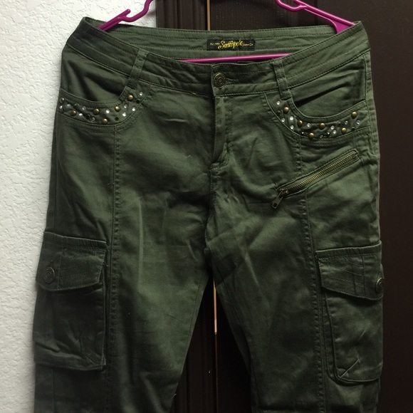 South Pole Embellished Cargo Pants