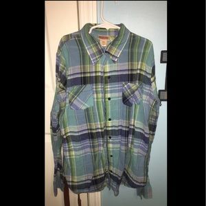 Blue/Green Plaid Flannel