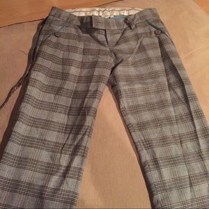 A&F plaid capris