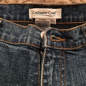 Coldwater creek natural waist petite 12 jeans