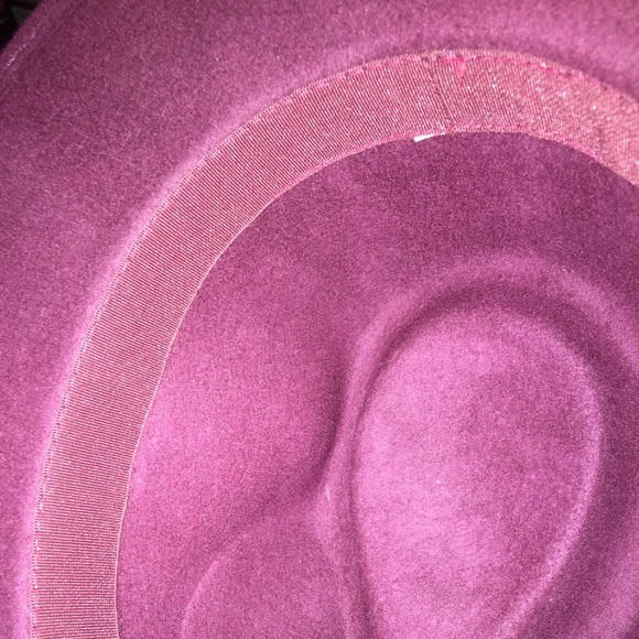 Forever 21 Burgundy unisex fedora hat - Picture 3 of 3