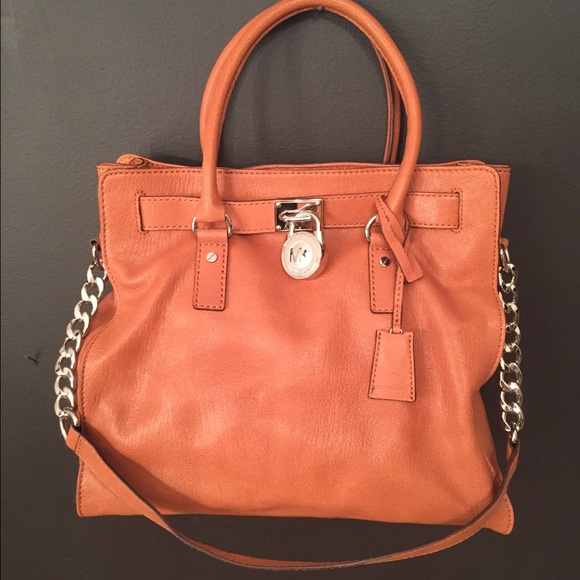 Michael Kors Tan leather large luggage tote