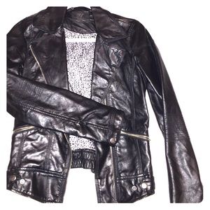 Zara leather jacket!