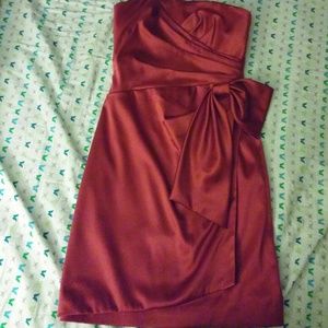 Pink bow strapless dress!