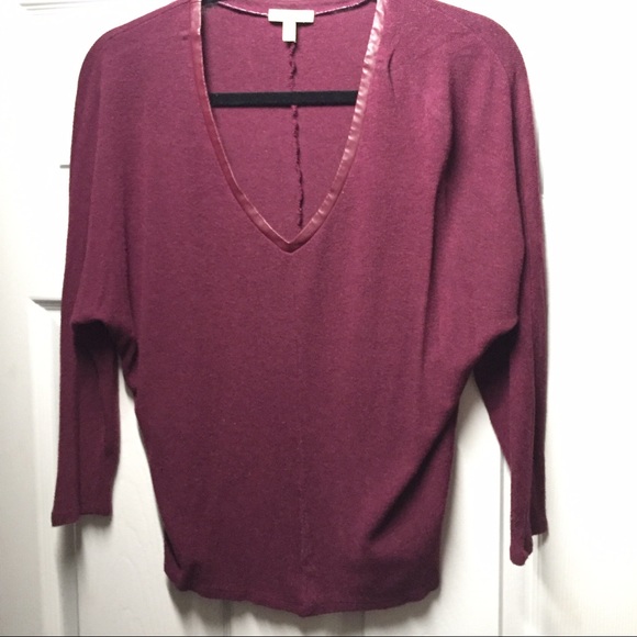 BORDEAUX batwing top