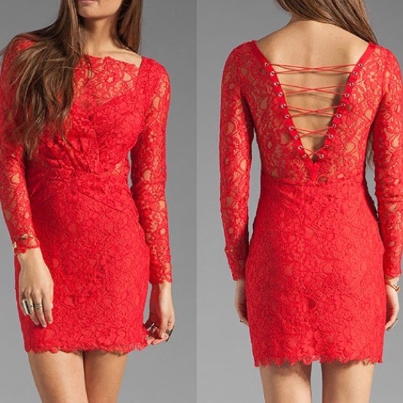 Stylestalker nastygal red lace dress Stylestalker nastygal red lace dress