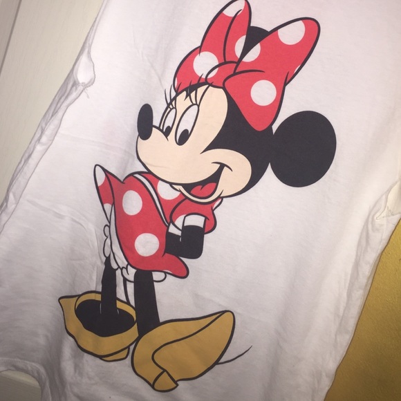 ✨SOLD✨ Minnie Mouse long loose tank - Picture 3 of 4