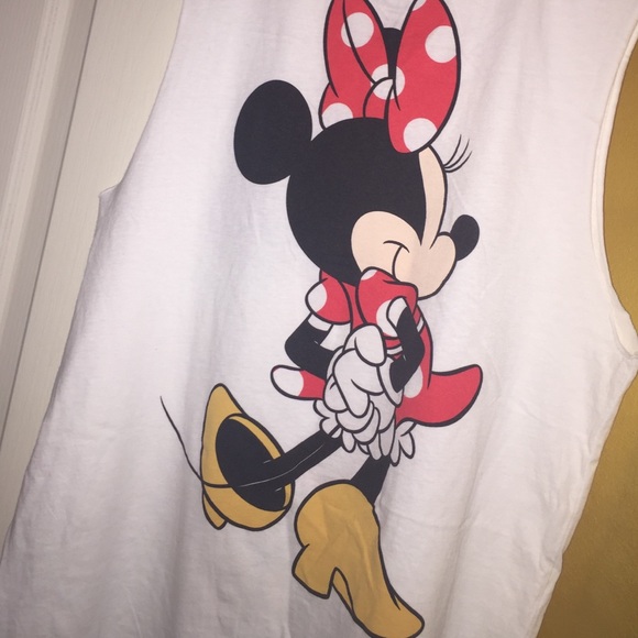 ✨SOLD✨ Minnie Mouse long loose tank - Picture 4 of 4