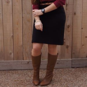 Banana Republic Leather Stefan Wedge Boots Brown