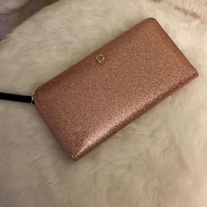 Kate Spade Glitter Bug Lacey Wallet - Rose Gold