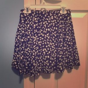 Floral-Printed Skated Skirt