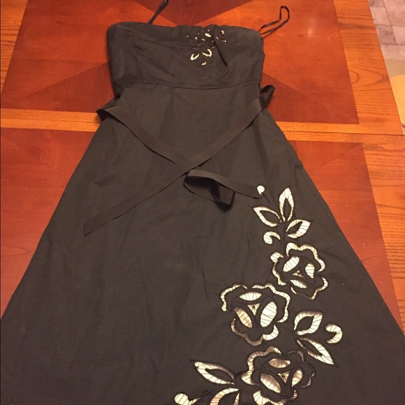 Express stretch tube top dress-black - Picture 1 of 3