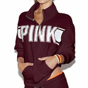 VS Pink Black Orchid Half-Zip