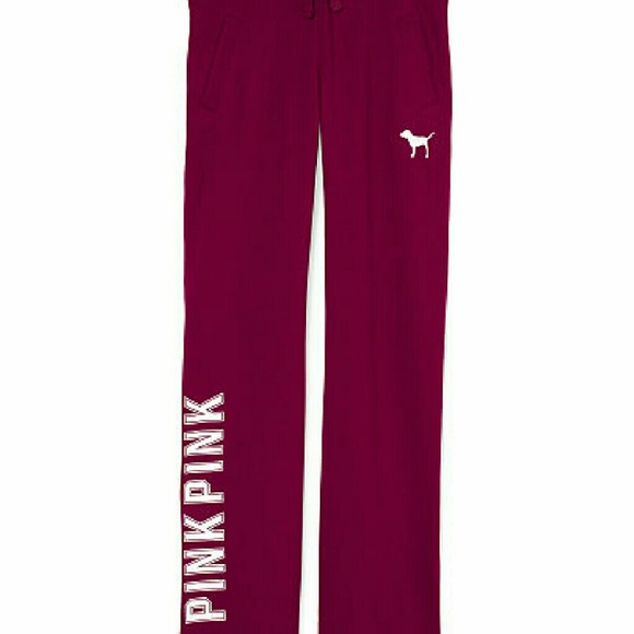 (SOLD)VS Pink Black Orchid Boyfriend Sweats - Picture 1 of 1