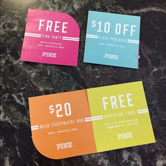 ---- SOLD ---- Victoria's Secret Pink Coupons