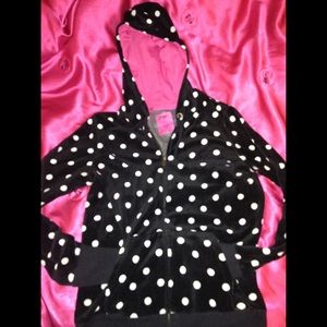 Polka dot hoodie