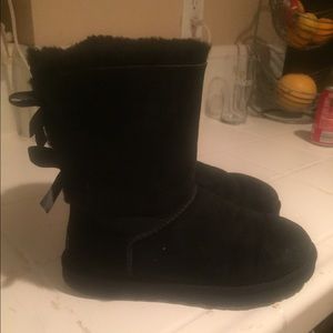 UGG Shoes - Authentic UGG Baily Bow (Black) UGG Shoes - Authentic UGG Baily Bow (Black)