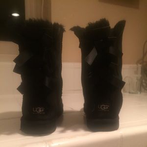 UGG Shoes - Authentic UGG Baily Bow (Black) UGG Shoes - Authentic UGG Baily Bow (Black)