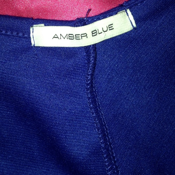 Blue mini peplum dress - Picture 3 of 3