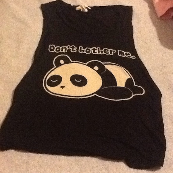 Sleeveless Panda Tank Top