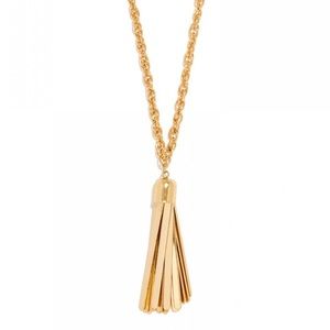 NEW GOLD TASSEL BAUBLEBAR NECKLACE