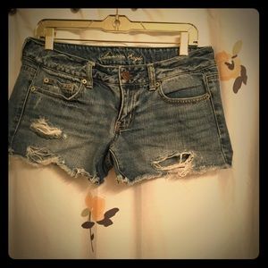 American Eagle Destroyed Shorts